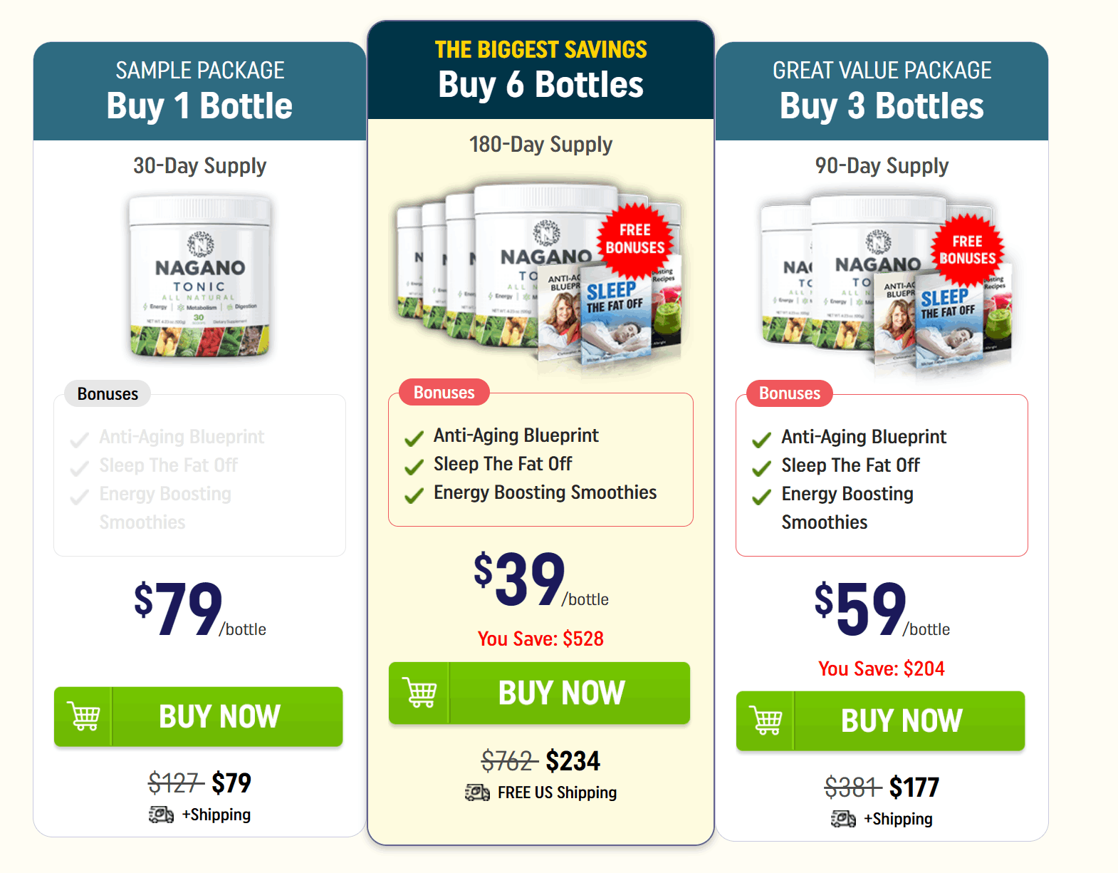 Nagano Tonic Special Offer